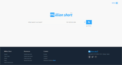 Desktop Screenshot of millionshort.com