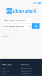 Mobile Screenshot of millionshort.com